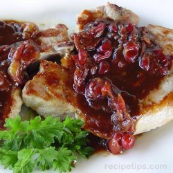 Pork Tenderloin with Blueberry Onion Sauce