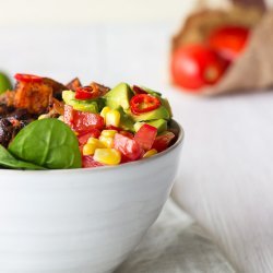 Black Bean- Smothered Sweet Potatoes