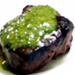 Grilled Steak With Cilantro Sauce