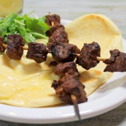 Spicy Uighur Street Meat and Buttered Naan