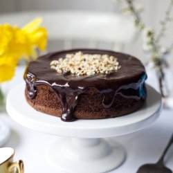 Chocolate Mud Pie with Hazelnuts