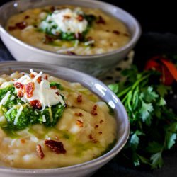 Baked Potatoes With Pesto