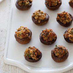 Escargot Stuffed Mushrooms