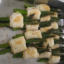 Phyllo Wrapped Cheesy Asparagus