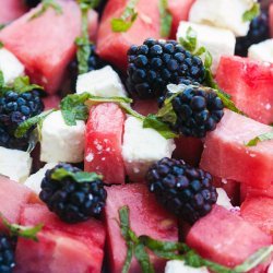 Minty Watermelon and Feta Salad