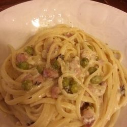 Peas & Ham With Creamy Orzo