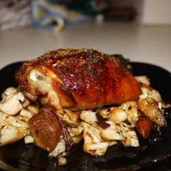 Orange Chicken W/ Warm Honey & Potato Cabbage Salad