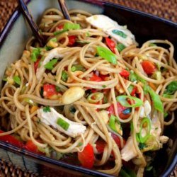 Chicken Noodle Salad With Peanut Dressing