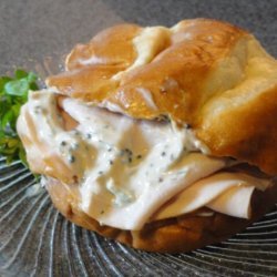 Turkey and Caviar Sandwiches