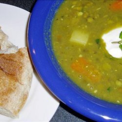 Punjabi Pea and Mint Soup