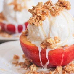 Cinnamon Peach Crisp