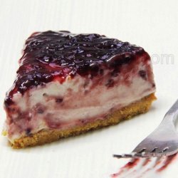 Baked Blackberry Cheesecake