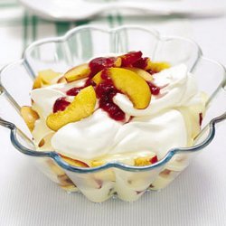 Peach Melba Trifle