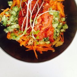 Spaghetti with Carrot and Tomatoe Sauce