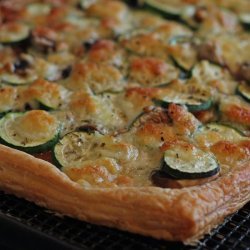 Zucchini, Mushroom & Mozzarella Tart