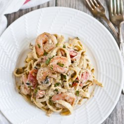 Shrimp Pasta Pesto