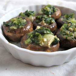 Brie Stuffed Mushrooms