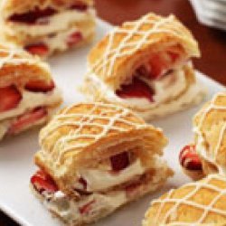 Strawberry White Chocolate Napoleons