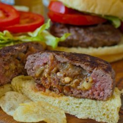 Cheese-Stuffed Bacon Burgers