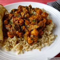 Curried Chick Peas.