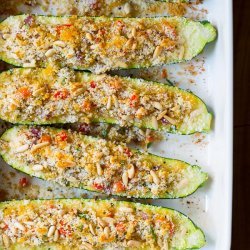 Stuffed Zucchini  boats  --