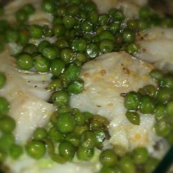 Sauteed Cod With Pea Cream