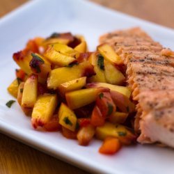 Grilled Fresh Peach Salsa