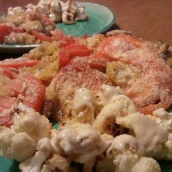 Roasted Cauliflower With Tahini Dressing