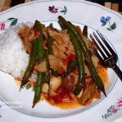 Crab Stir Fry and Green Beans