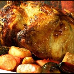 Lemon-Herb Chicken With Roasted Vegetables and Walnuts