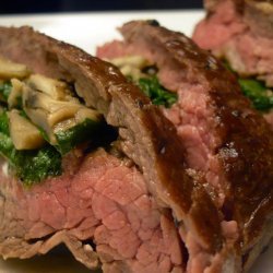 Steak With Mushroom Stuffing