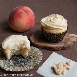 Peach Cupcakes W/Brown Sugar Frosting