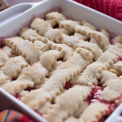 Peach Raspberry Cobbler