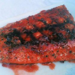 Raspberry Chipotle Grilled Salmon- so Easy--