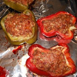 Ground Turkey Stuffed Peppers