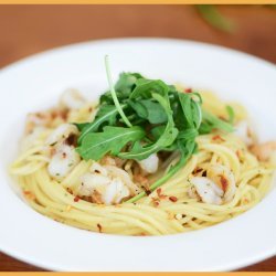 Prawn Pasta With Garlic and Chilli