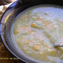 Irish Broccoli, Potato and Cheddar Chowder