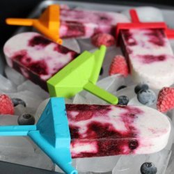 Two-Berry Yogurt Pops