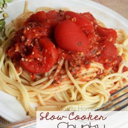 Basil and Tomato Sauce Pasta