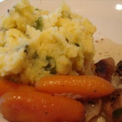 Creamy Baked Polenta With Herbs and Green Onions