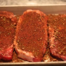 Coffee-Rubbed Ribeye Steaks