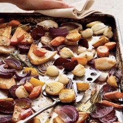 Balsamic Roasted Root Vegetables With Rosemary