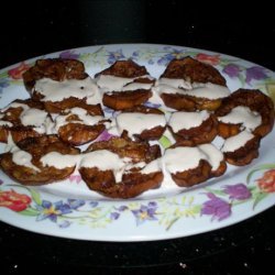 Eggplant (Aubergine)  With Tahini Yogurt Dressing