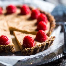 Chocolate, Almond, and Raspberry Tart