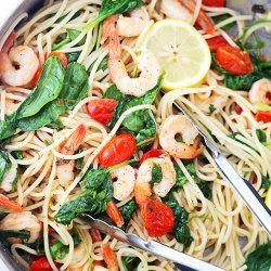 Lemon Shrimp Spaghetti