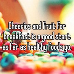 Cheerios with Fruit Breakfast