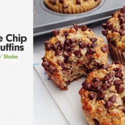 Banana Chocolate Chip Protein Muffin