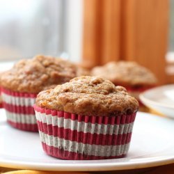 Whole Wheat , Oat and Banana Muffins