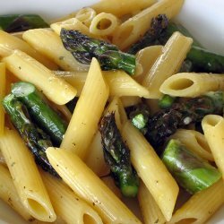 Penne With Asparagus Carbonara