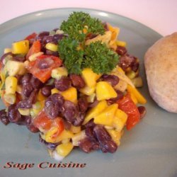 Black Bean,mango and Avocado Salsa Salad